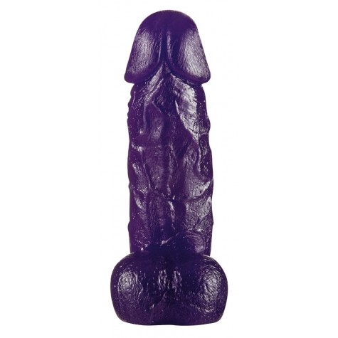 Фиолетовый фаллоимитатор Big Dong - 19 см.