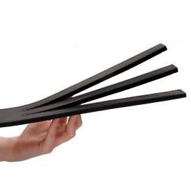 Черная шлепалка Three Finger Paddle Tawse - 51 см.