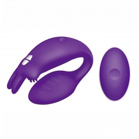 Фиолетовый вибратор для пар The Couples Rabbit